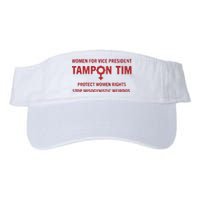 Tampon Tim Crewneck Women For Vice President Tim Walz Valucap Bio-Washed Visor