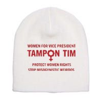 Tampon Tim Crewneck Women For Vice President Tim Walz Short Acrylic Beanie