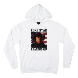 Texan Trump Cow Hat Us Flag Southern Lone Star Leadership Hoodie