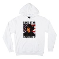 Texan Trump Cow Hat Us Flag Southern Lone Star Leadership Hoodie