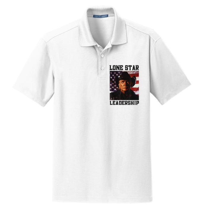 Texan Trump Cow Hat Us Flag Southern Lone Star Leadership Dry Zone Grid Polo