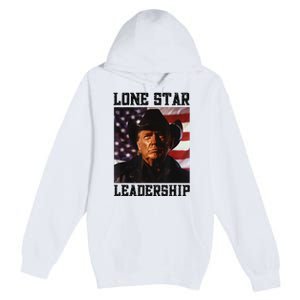 Texan Trump Cow Hat Us Flag Southern Lone Star Leadership Premium Pullover Hoodie