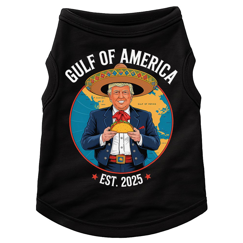 Trump Tacos Cinco De Mayo Gulf Of Us America Est 2025 Doggie Tank
