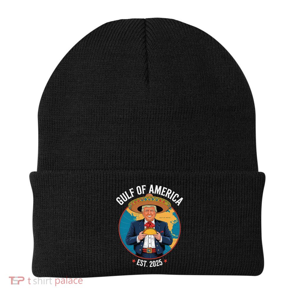 Trump Tacos Cinco De Mayo Gulf Of Us America Est 2025 Beanie