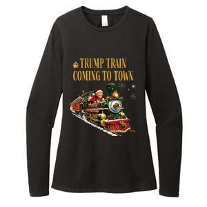 Trump Train Coming To Town Womens CVC Long Sleeve Shirt