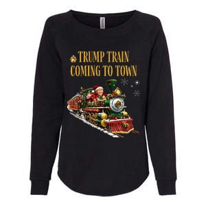 Trump Train Coming To Town Womens California Wash Sweatshirt