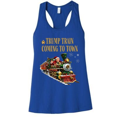 Trump Train Coming To Town Women's Racerback Tank