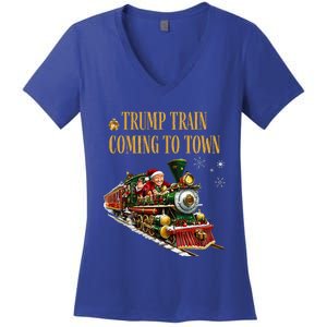 Trump Train Coming To Town Women's V-Neck T-Shirt