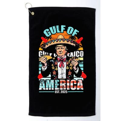 Trump Tacos Cinco De Mayo Gulf Of Us America Est 2025 Golf Towel