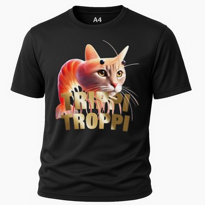 Trippi Troppi Cat Funny Meme Brainrot Humor Gen Z Performance Shirt