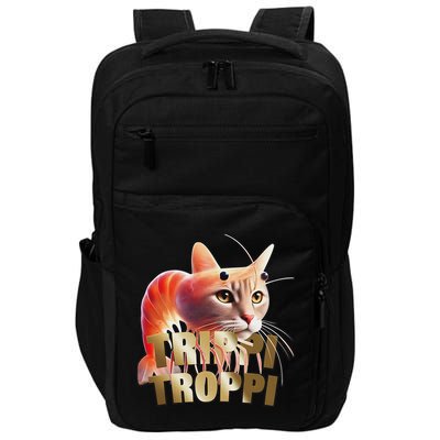 Trippi Troppi Cat Funny Meme Brainrot Humor Gen Z Impact Tech Backpack