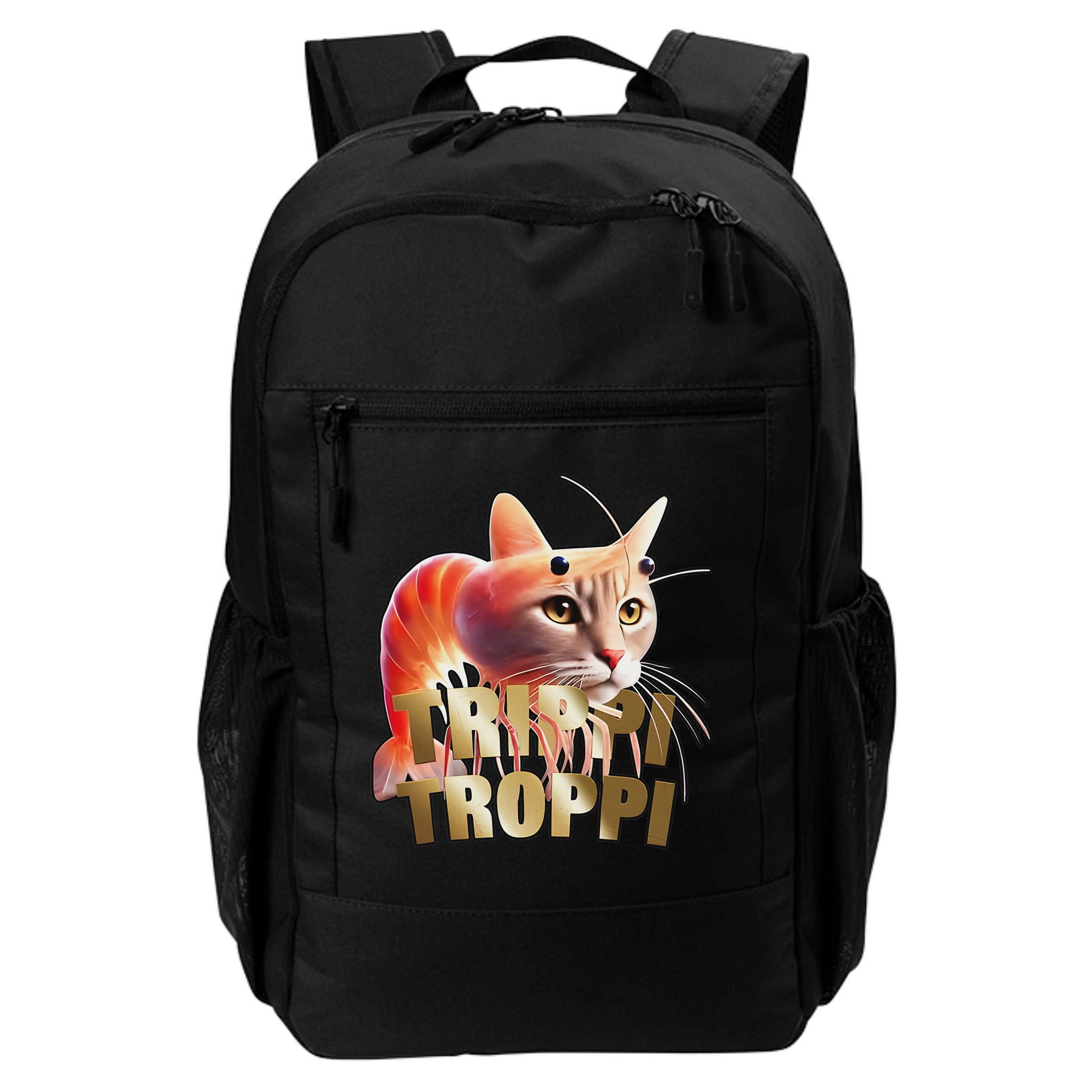 Trippi Troppi Cat Funny Meme Brainrot Humor Gen Z Backpack