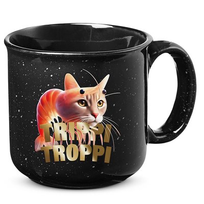 Trippi Troppi Cat Funny Meme Brainrot Humor Gen Z 15oz Campfire Ceramic Mug
