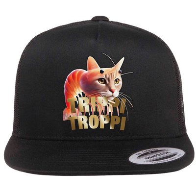 Trippi Troppi Cat Funny Meme Brainrot Humor Gen Z Flatbill Hat