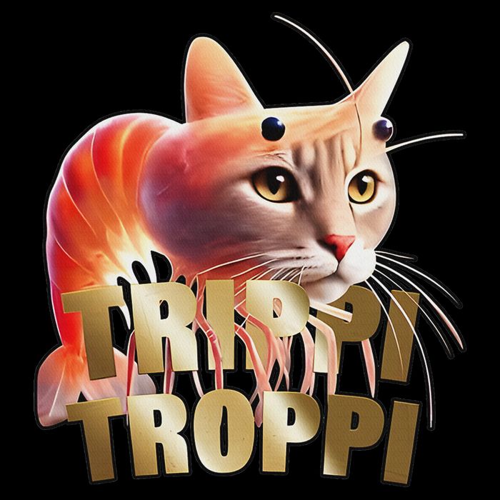 Trippi Troppi Cat Funny Meme Brainrot Humor Gen Z 16 in Basic Backpack