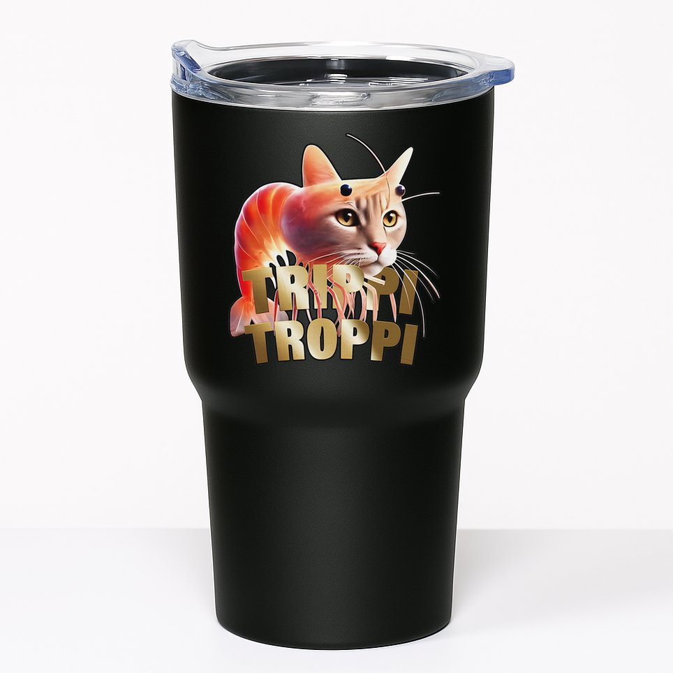 Trippi Troppi Cat Funny Meme Brainrot Humor Gen Z Tumbler