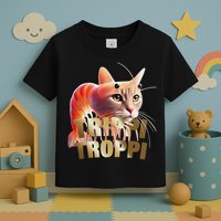Trippi Troppi Cat Funny Meme Brainrot Humor Gen Z Toddler T-Shirt
