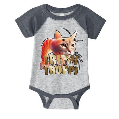 Trippi Troppi Cat Funny Meme Brainrot Humor Gen Z Infant Baby Jersey Bodysuit