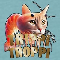 Trippi Troppi Cat Funny Meme Brainrot Humor Gen Z Sueded Cloud Jersey T-Shirt