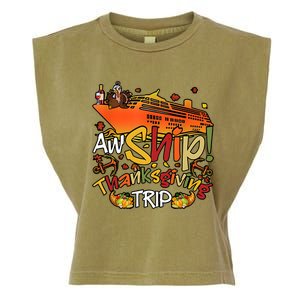 Thanksgiving Trip Cruise Matching Team Garment-Dyed Women's Muscle Tee