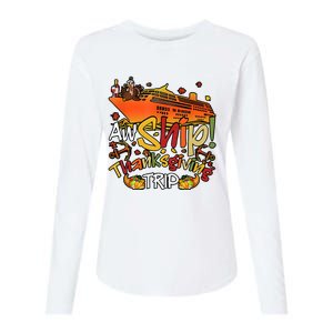 Thanksgiving Trip Cruise Matching Team Womens Cotton Relaxed Long Sleeve T-Shirt