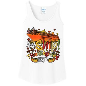 Thanksgiving Trip Cruise Matching Team Ladies Essential Tank