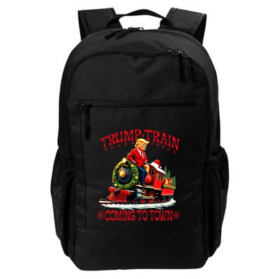 Trump Train Christmas Coming To Town Santa Backpack