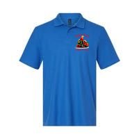 Trump Train Christmas Coming To Town Santa Softstyle Adult Sport Polo