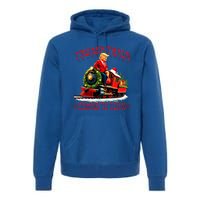 Trump Train Christmas Coming To Town Santa Premium Hoodie