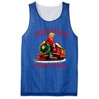 Trump Train Christmas Coming To Town Santa Mesh Reversible Basketball Jersey Tank