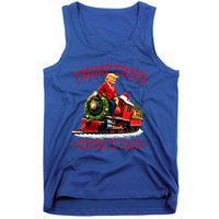 Trump Train Christmas Coming To Town Santa Tank Top