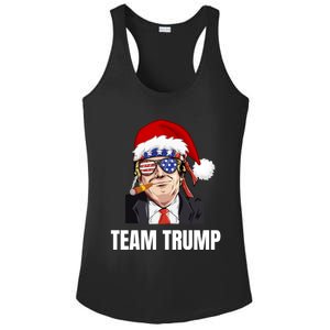 Team Trump Christmas Pajama Dear Santa All I Want Is A New Gift Ladies PosiCharge Competitor Racerback Tank