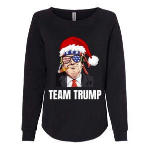 Team Trump Christmas Pajama Dear Santa All I Want Is A New Gift Womens California Wash Sweatshirt