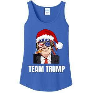 Team Trump Christmas Pajama Dear Santa All I Want Is A New Gift Ladies Essential Tank