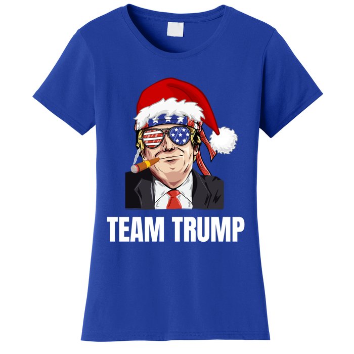 Team Trump Christmas Pajama Dear Santa All I Want Is A New Gift Women's T-Shirt