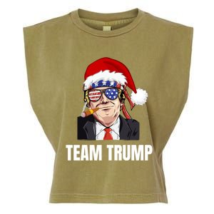 Team Trump Christmas Pajama Dear Santa All I Want Is A New Gift Garment-Dyed Women's Muscle Tee