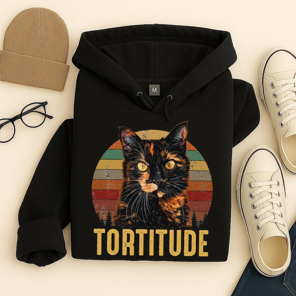Tortitude Tortoiseshell Cat Hoodie