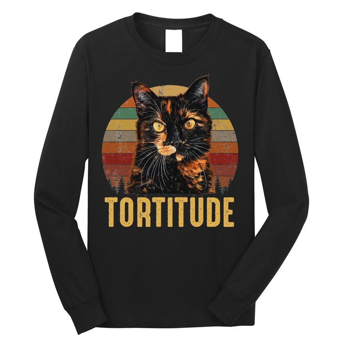 Tortitude Tortoiseshell Cat Long Sleeve Shirt