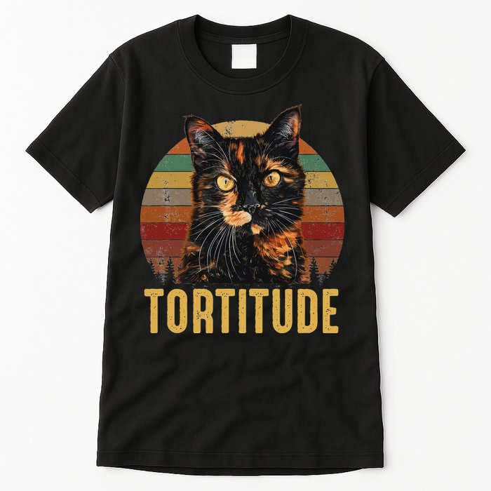 Tortitude Tortoiseshell Cat Tall T-Shirt