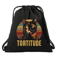 Tortitude Tortoiseshell Cat Drawstring Bag