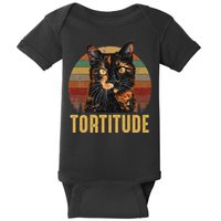 Tortitude Tortoiseshell Cat Baby Bodysuit