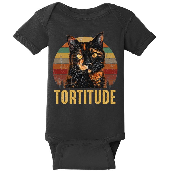Tortitude Tortoiseshell Cat Baby Bodysuit