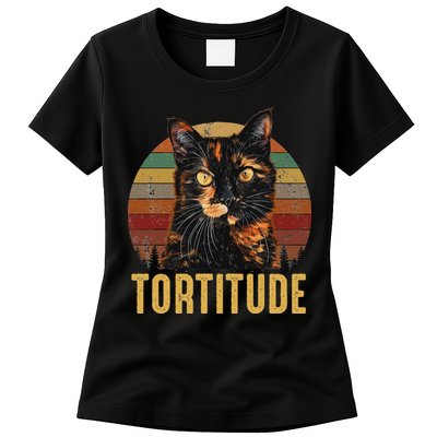 Tortitude Tortoiseshell Cat Womens T-Shirt