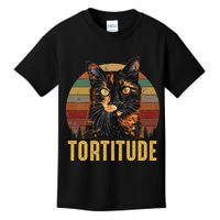 Tortitude Tortoiseshell Cat Kids T-Shirt