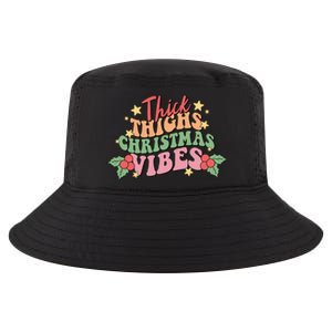 Thick Thighs Christmas Vibes Retro Holiday Funny Cool Comfort Performance Bucket Hat