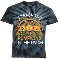 Teach The Cutest Pumpkins In The Patch Halloween Teacher Kids Tie-Dye T-Shirt