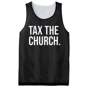 Tax The Church Anti Religion Funny Government Fare Taxation Mesh Reversible Basketball Jersey Tank