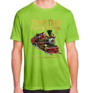 Trump Train Coming To Town Christmas Adult ChromaSoft Performance T-Shirt