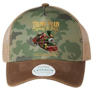 Trump Train Coming To Town Christmas Legacy Tie Dye Trucker Hat