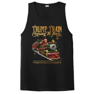 Trump Train Coming To Town Christmas PosiCharge Competitor Tank